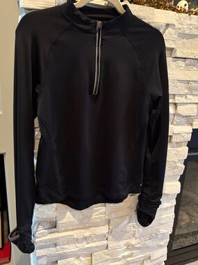Champion Black Quarter-Zip Athletic Pullover